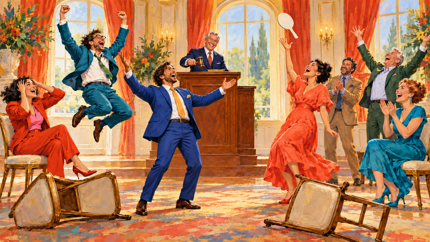 Escena imaginaria de una subasta / Imaginary auction scene