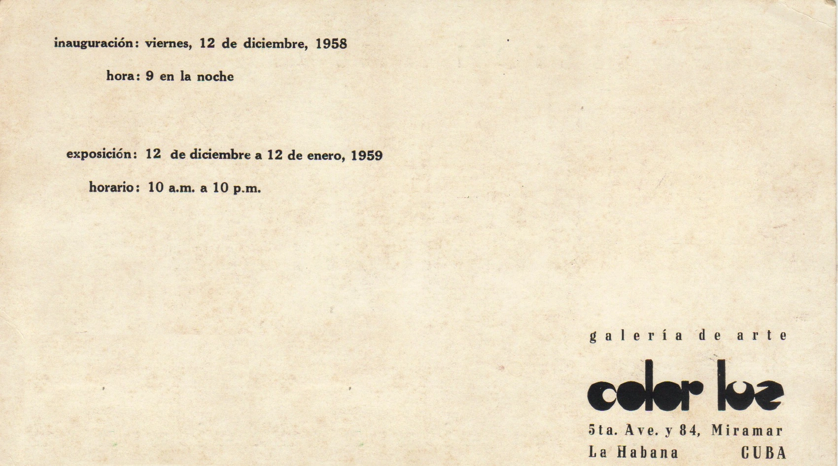 Anuncio de aniversario: fechas y dirección